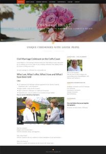 Aussie web design - Coffs Celebrant