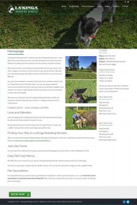 Website design NSW - La'Kinga Boarding Kennels