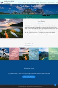Hunter Valley web design - Accommodation Lord Howe Island