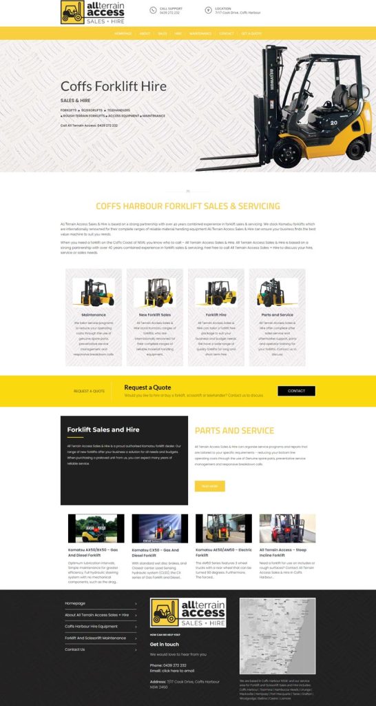 Website Design - All Terrain Access