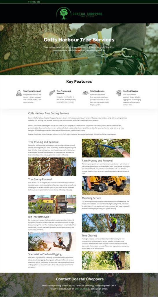 Coastal Choppers - New WordPress Website