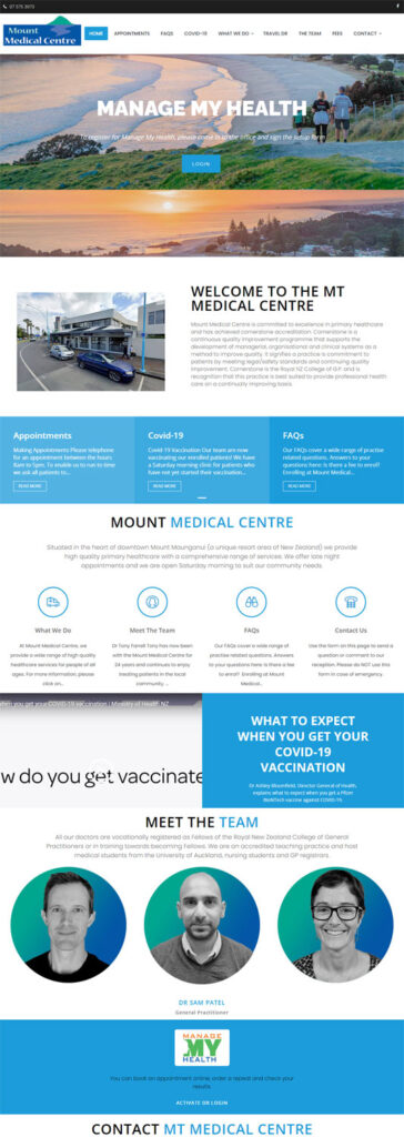 Kiwi Web Design - Mt Medical