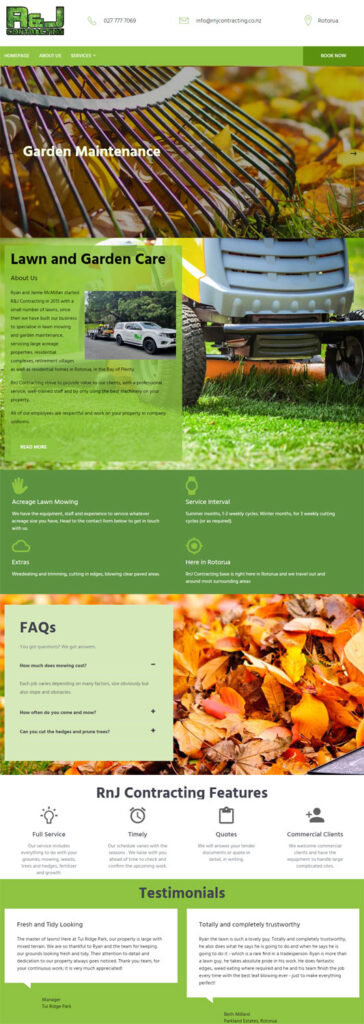 Aussie Web Design - RnJ Contracting