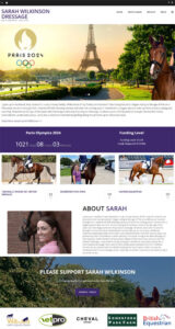 NZ Web Development - Sarah Wilkinson Dressage