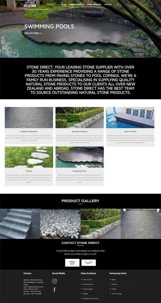 NZ Website Design - Stone Direct
