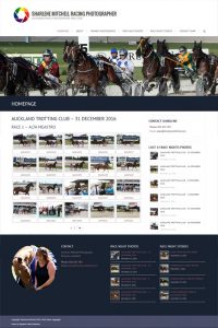 New Zealand website design - Sharlene Mitchell Race Horse Phtographer